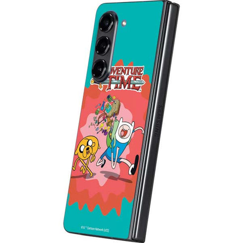 Adult Swim Adventure Time Jake and Finn Galaxy Z Fold5 5G Skin
